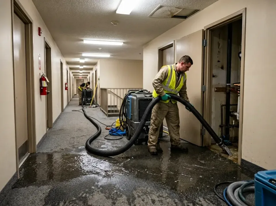 multi-unit-apartment-hallway-f-005 — frequently asked questions, Emergency Burst Pipe Water Extraction & Removal in Pine Hil…